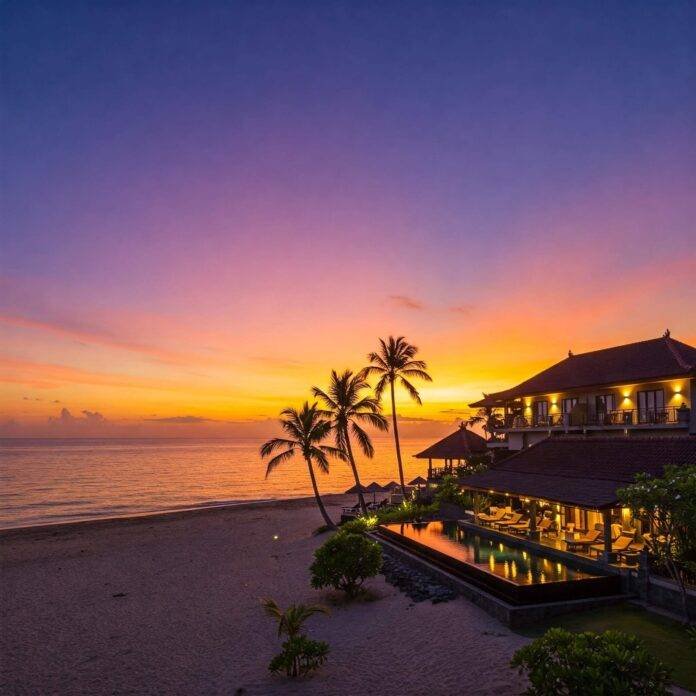 Sunset at Bali Resort