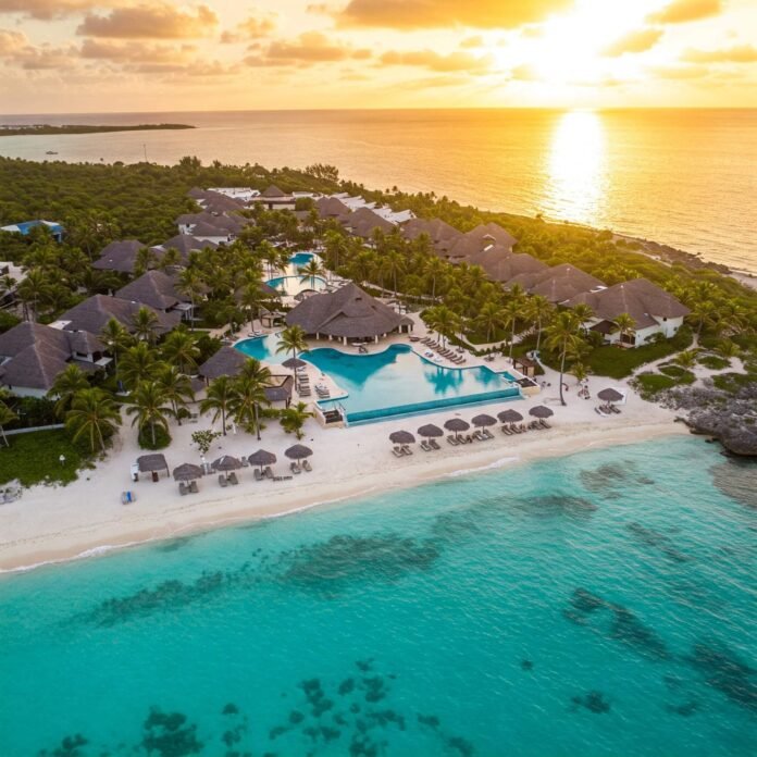 Caribbean Resort Sunset