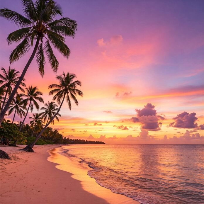 Tropical Sunset Beach