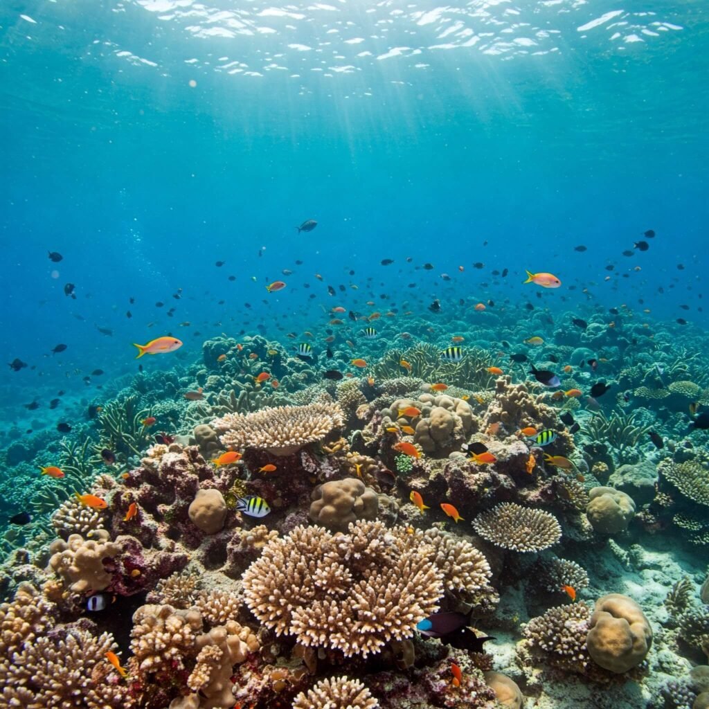 Colorful Coral Reef Life