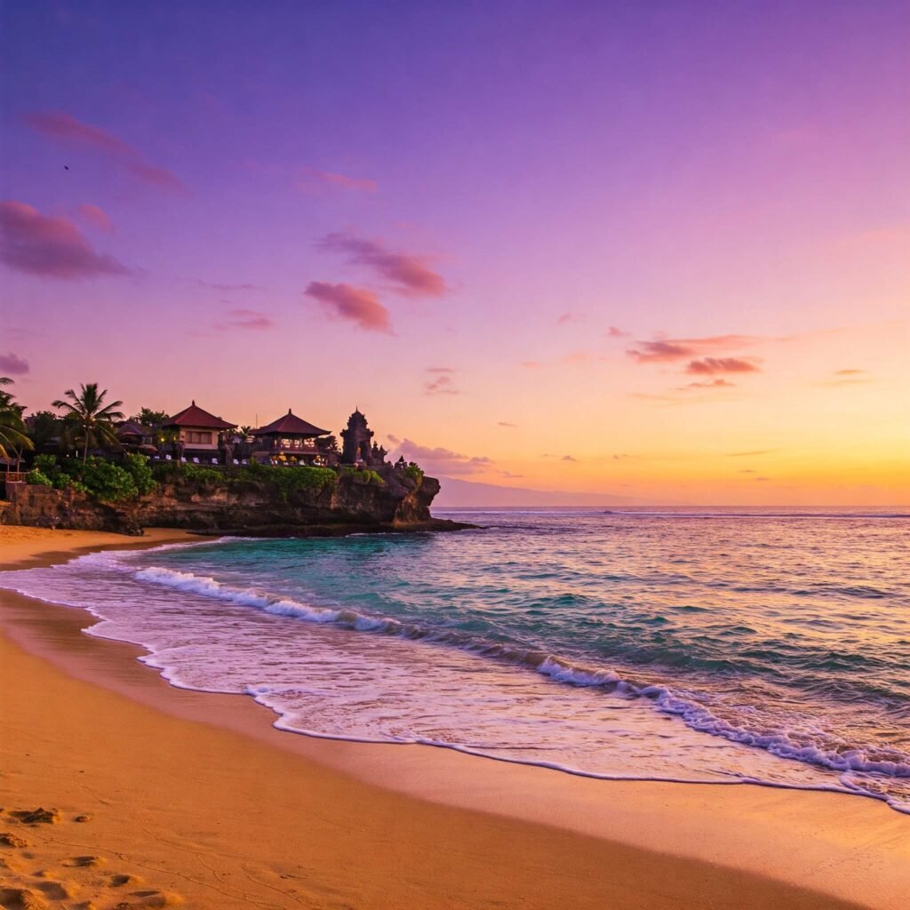 Pink Sky Bali Beach