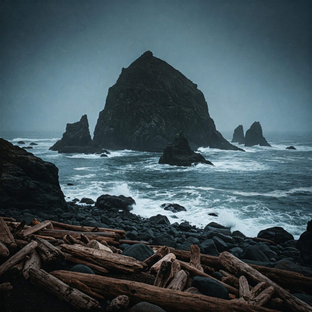 Misty Haystack Rock