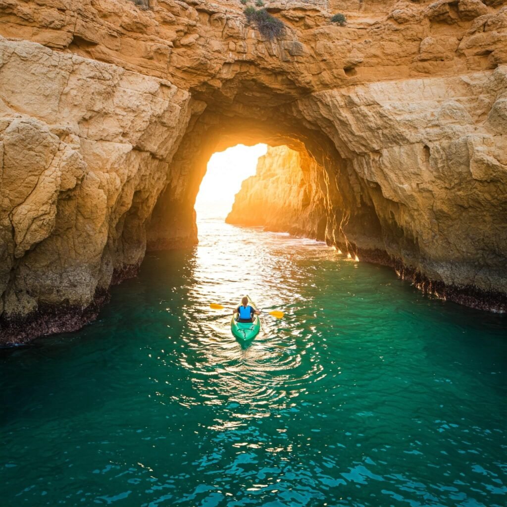 Sea Cave Kayak Sunlight