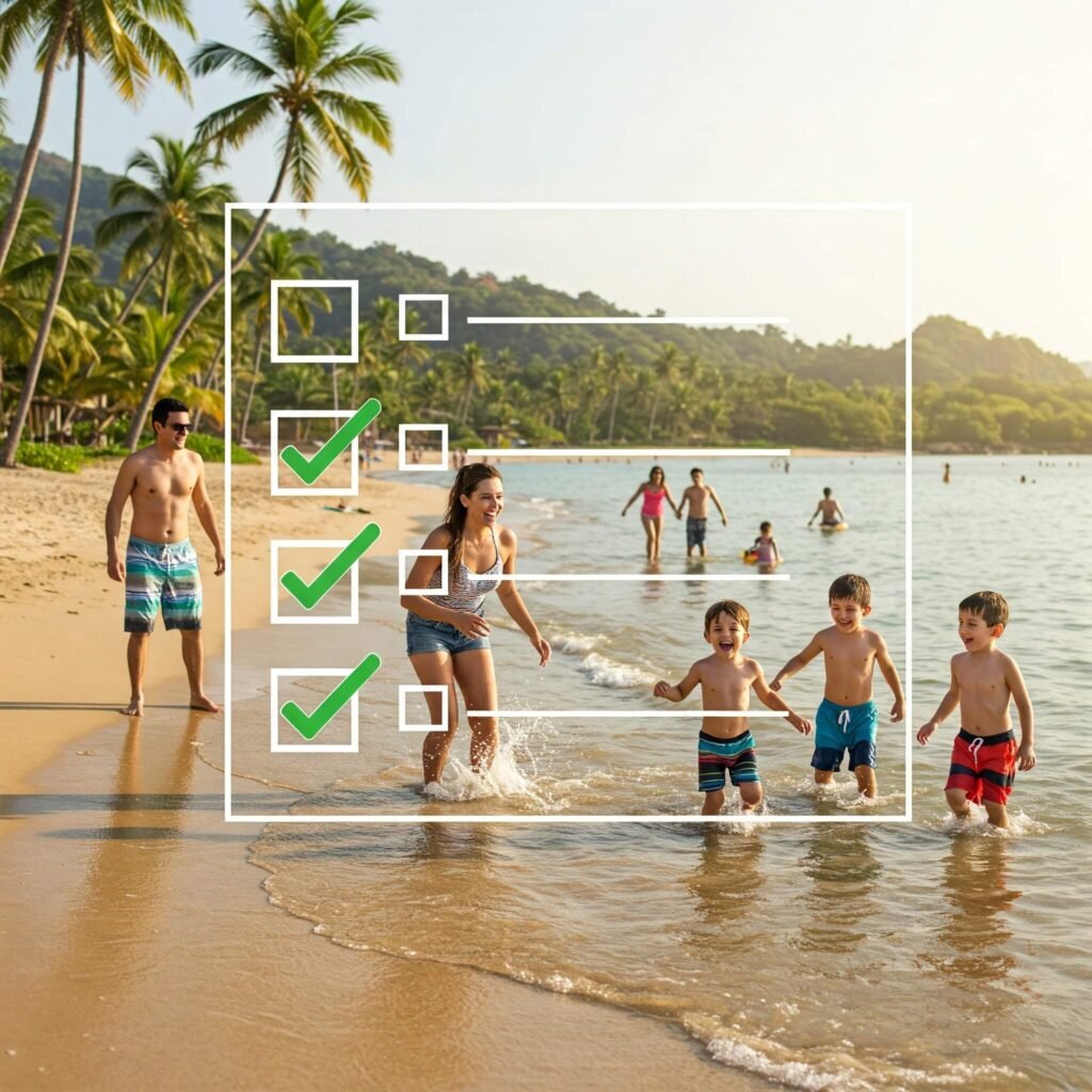 Safe Family Beach Fun