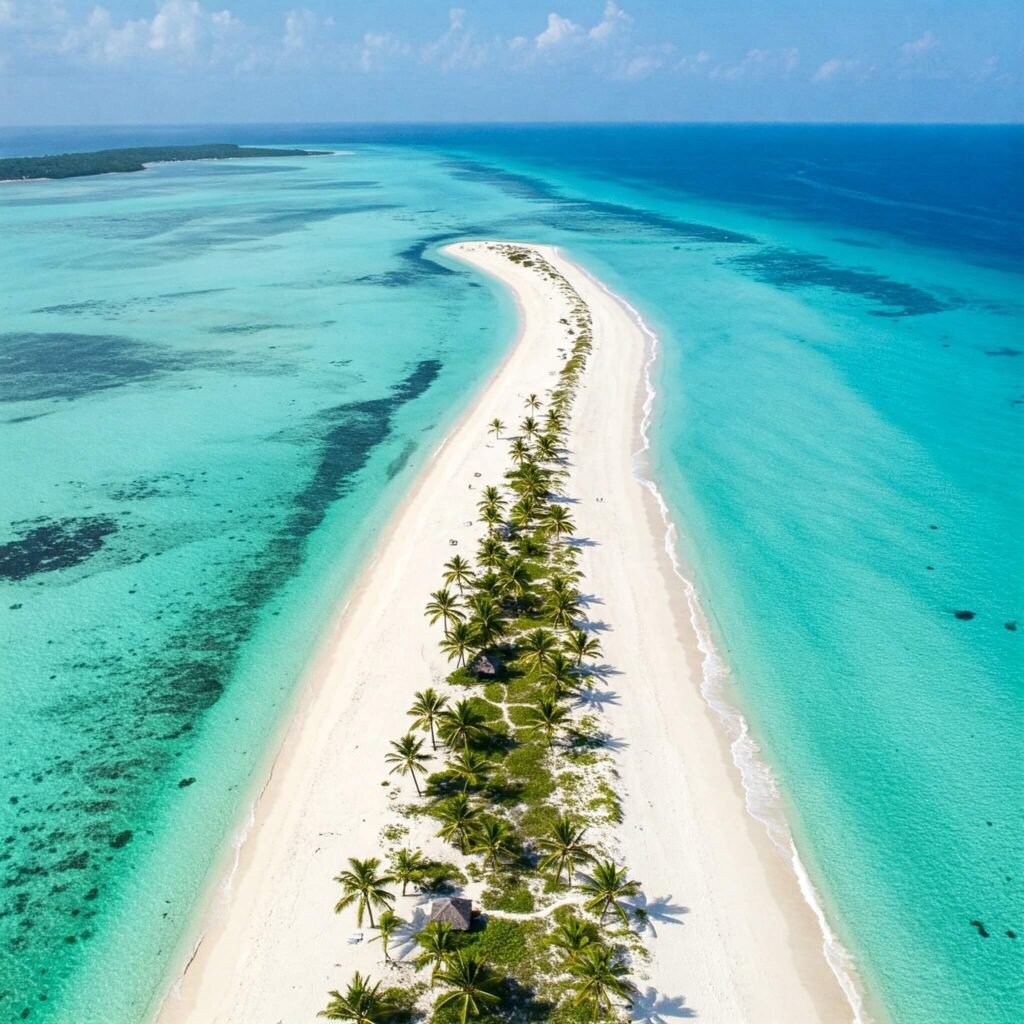 White Sand Beach Aerial
