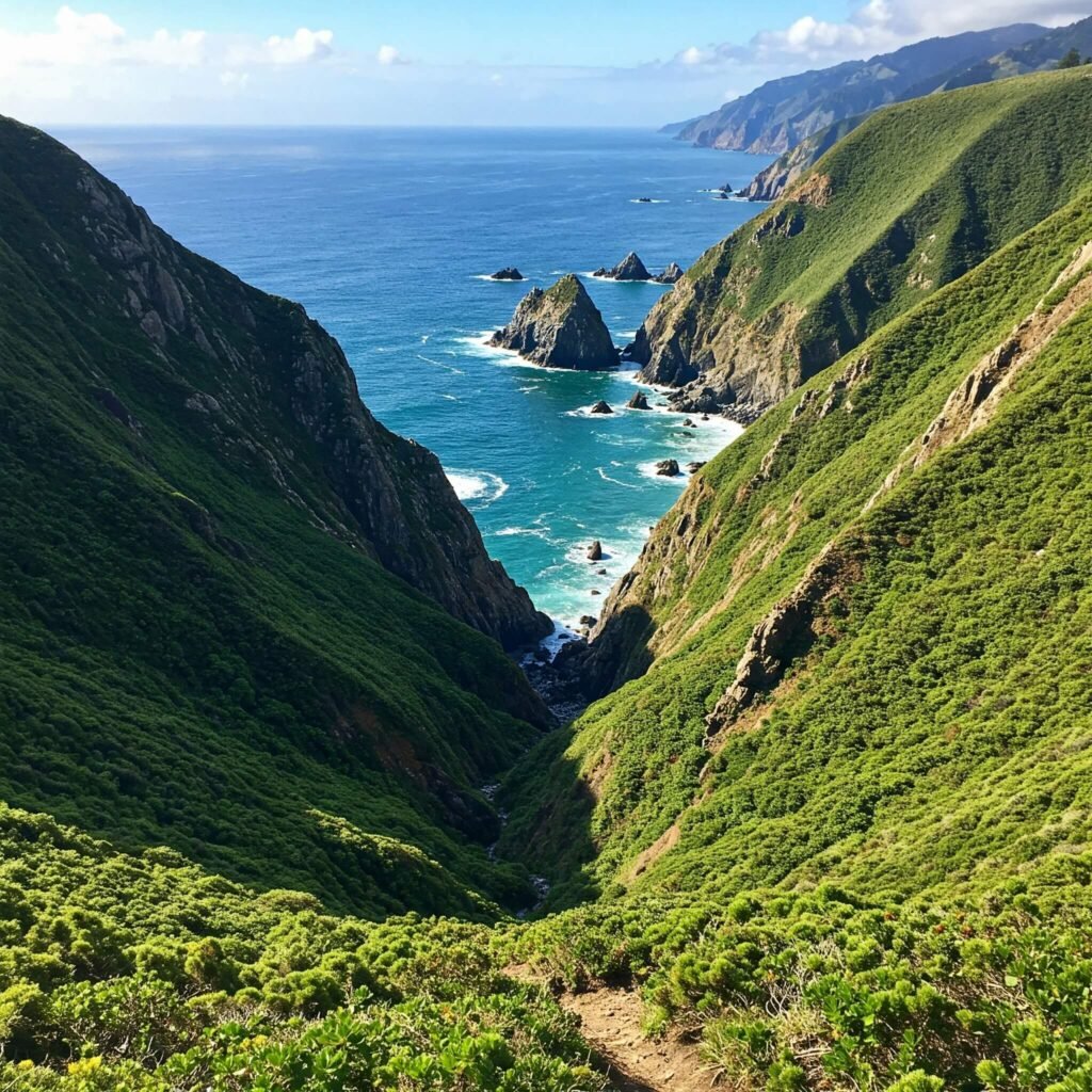 Pacific Coast Cliffside Trail