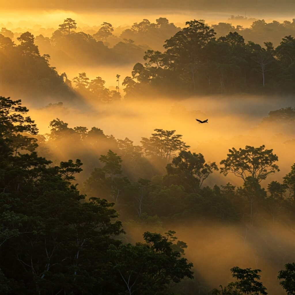 Malaysian Rainforest at Dawn