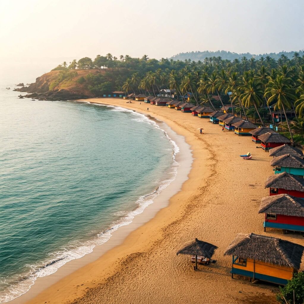 Palolem's Serene Shores: A Crescent Beach