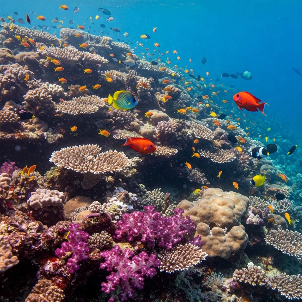 Vibrant Coral Reef Life