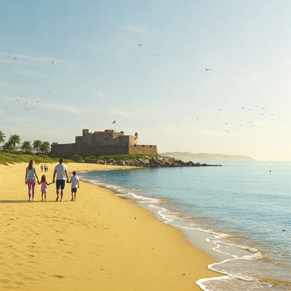Praia do Pessegueiro: Fort & Family