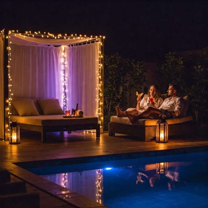 Romantic Evening at Dusk Villa