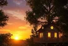 Live Among the Trees: Best Treehouse Stays for a Fairytale Vacation Dreamy Sunset Treehouse Escape