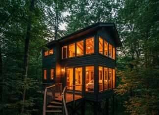 Treehouse Getaways: 10 Stunning Childhood Dream Escapes You Can Book Luxurious Treehouse at Dusk