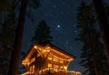 Sleep Above the Forest Floor: Unique Treehouse Stays You’ll Love Breathtaking Illuminated Treehouse Under Starry Sky