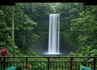 Hotels Near Waterfalls: Unforgettable Stays with Scenic Views Hotel Balcony Waterfall View