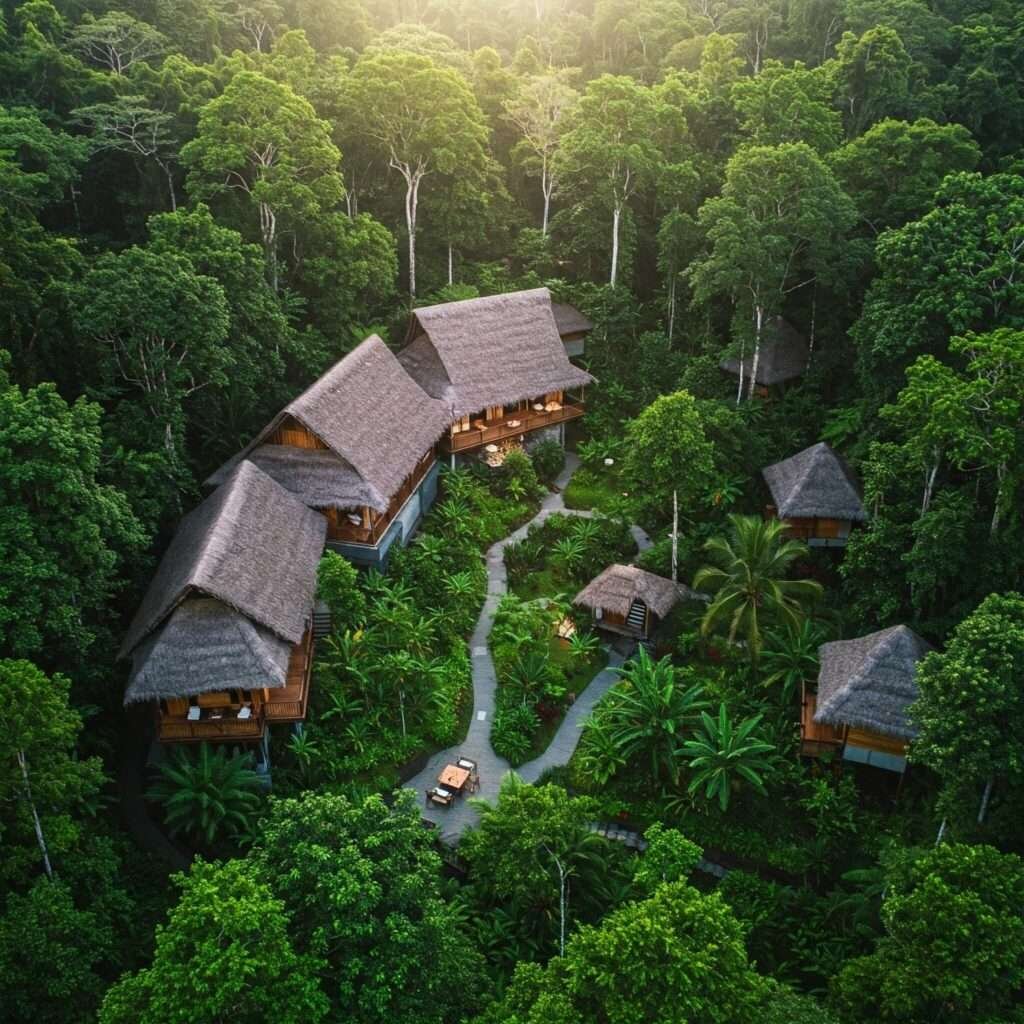 Jungle Lodge from Above