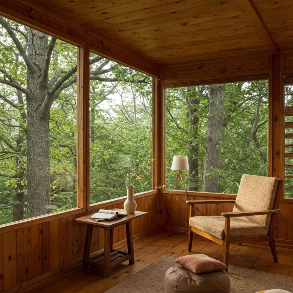 
Cozy Treehouse Interior View