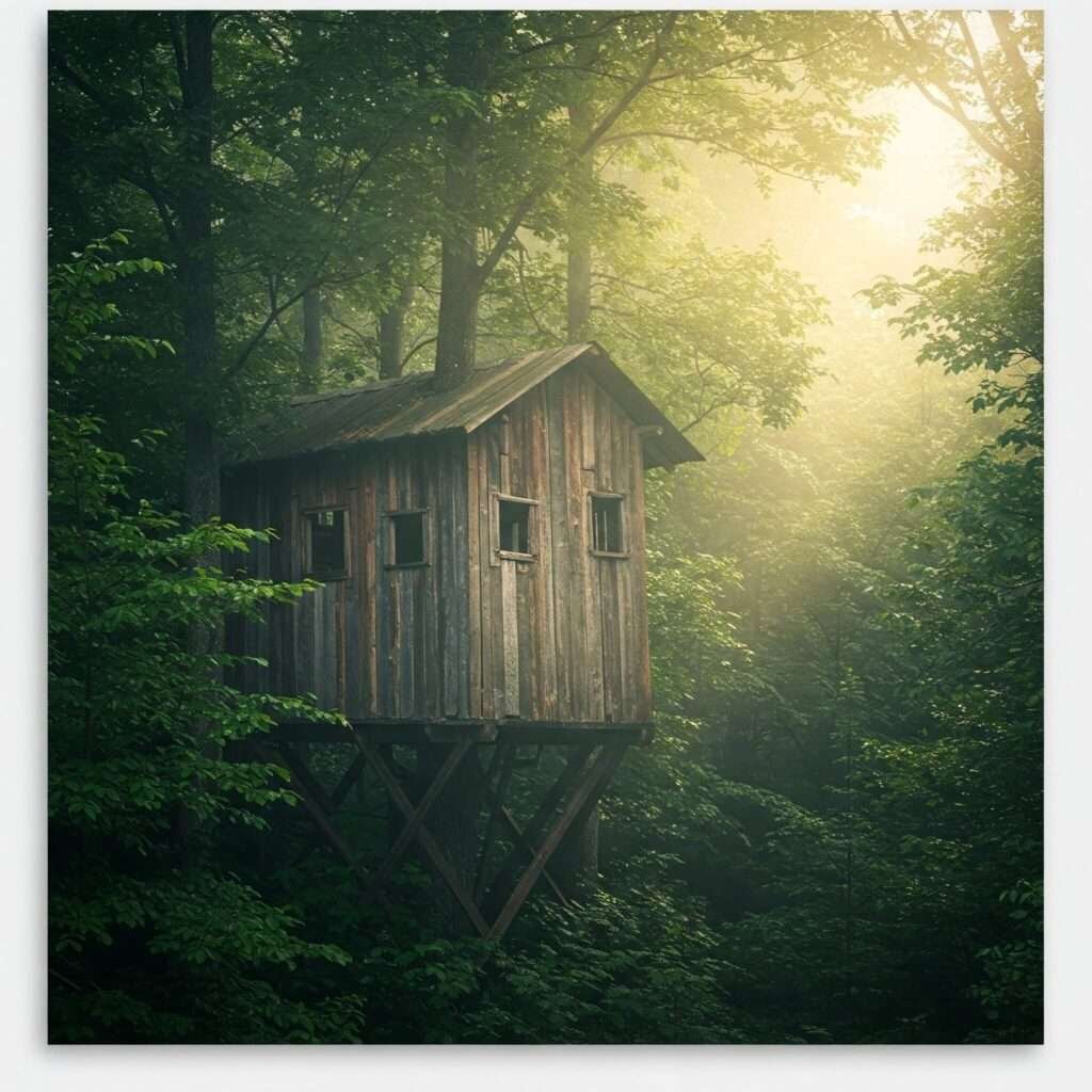 Serene Treehouse in Forest Canopy