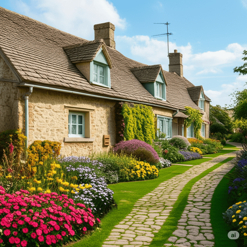 Charming Cotswolds Cottage: Gardens & Paths