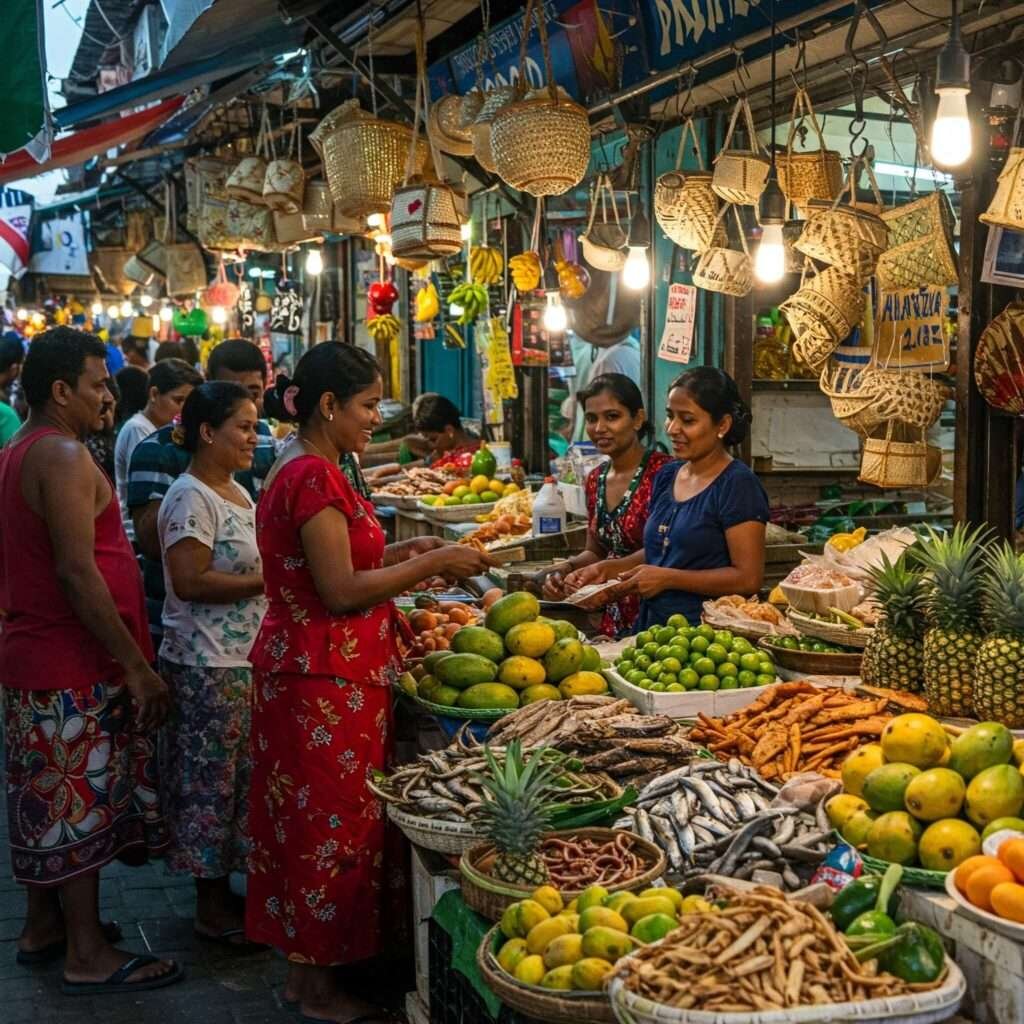Bustling Malé Market