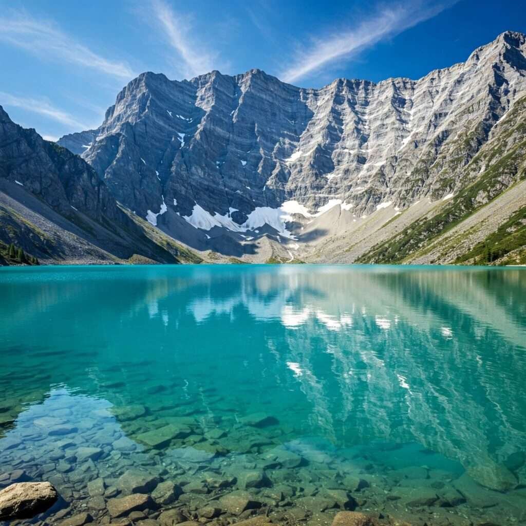 Turquoise Lake Snow Peaks