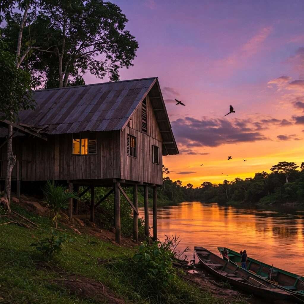 Amazon River Lodge at Dusk: Twilight Wildlife