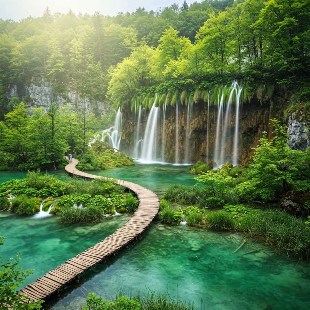 Plitvice Lakes Waterfalls