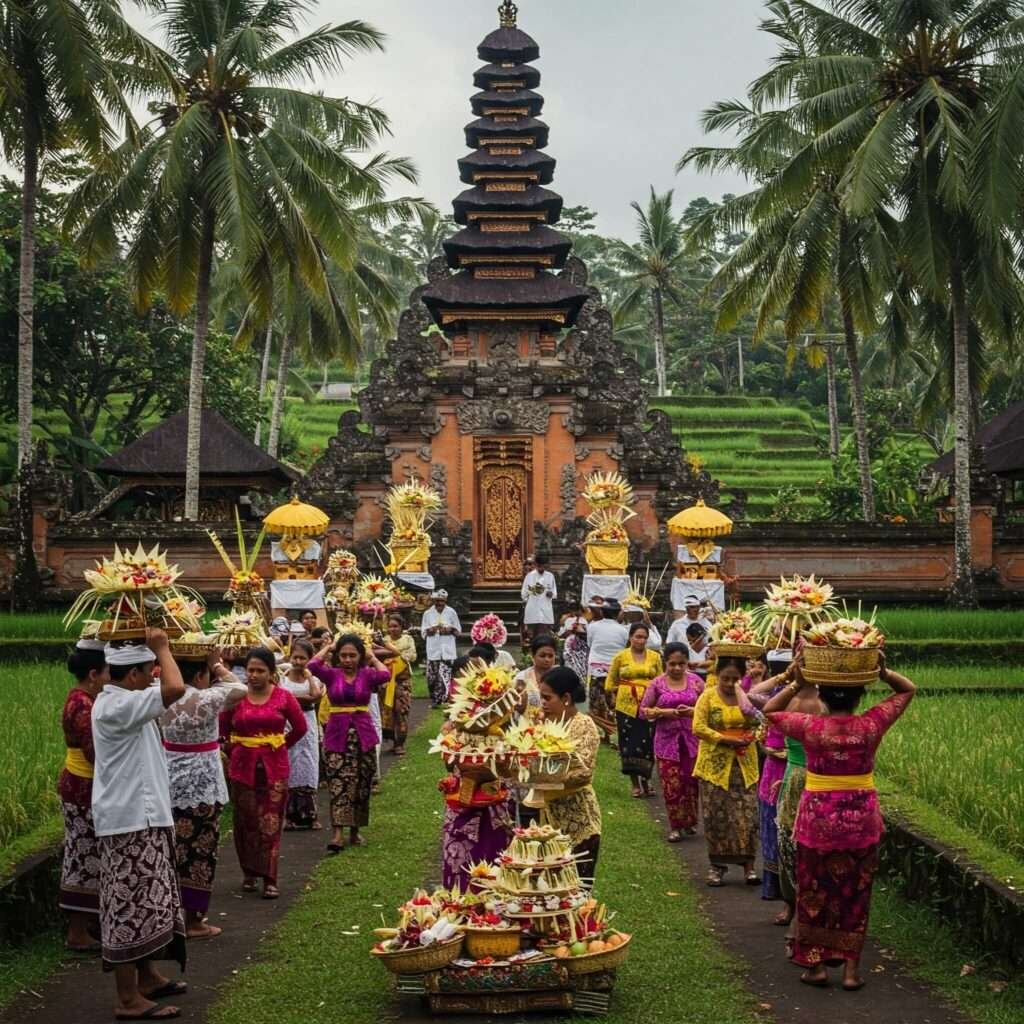 Balinese Ceremony and Offerings
