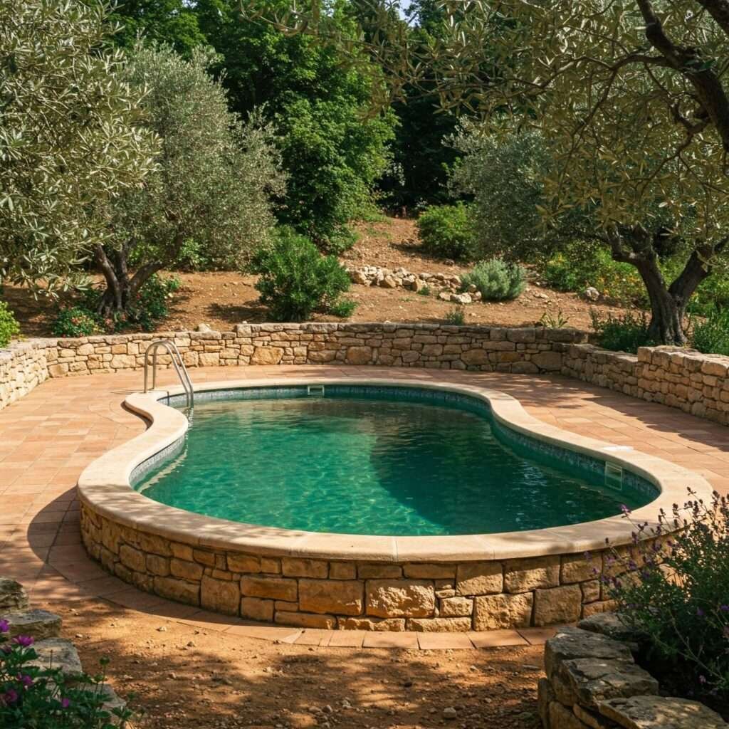 Rustic Mediterranean Pool
