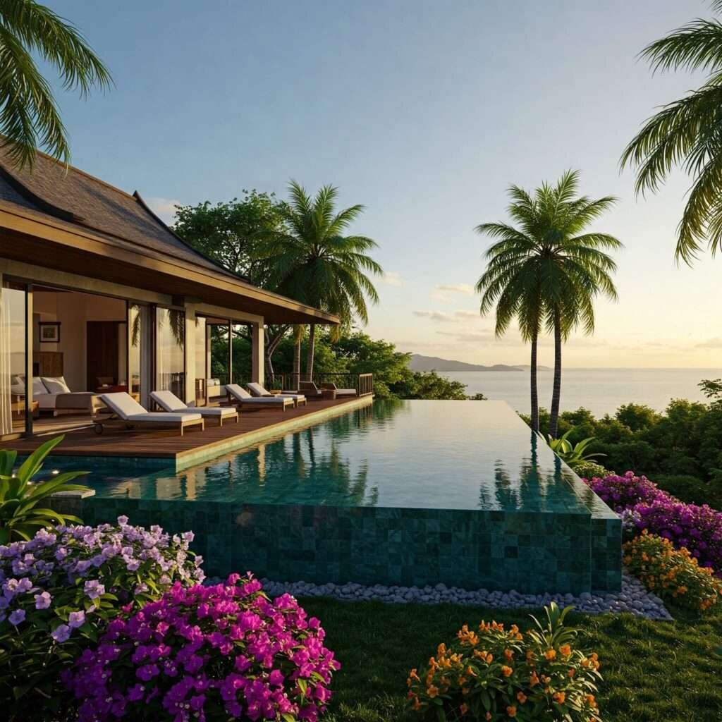 Thai Villa with Infinity Pool: Jungle & Ocean View