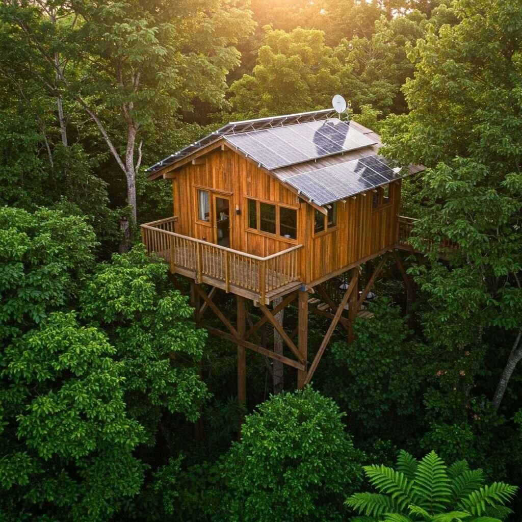 Eco-Friendly Treehouse Serene Retreat