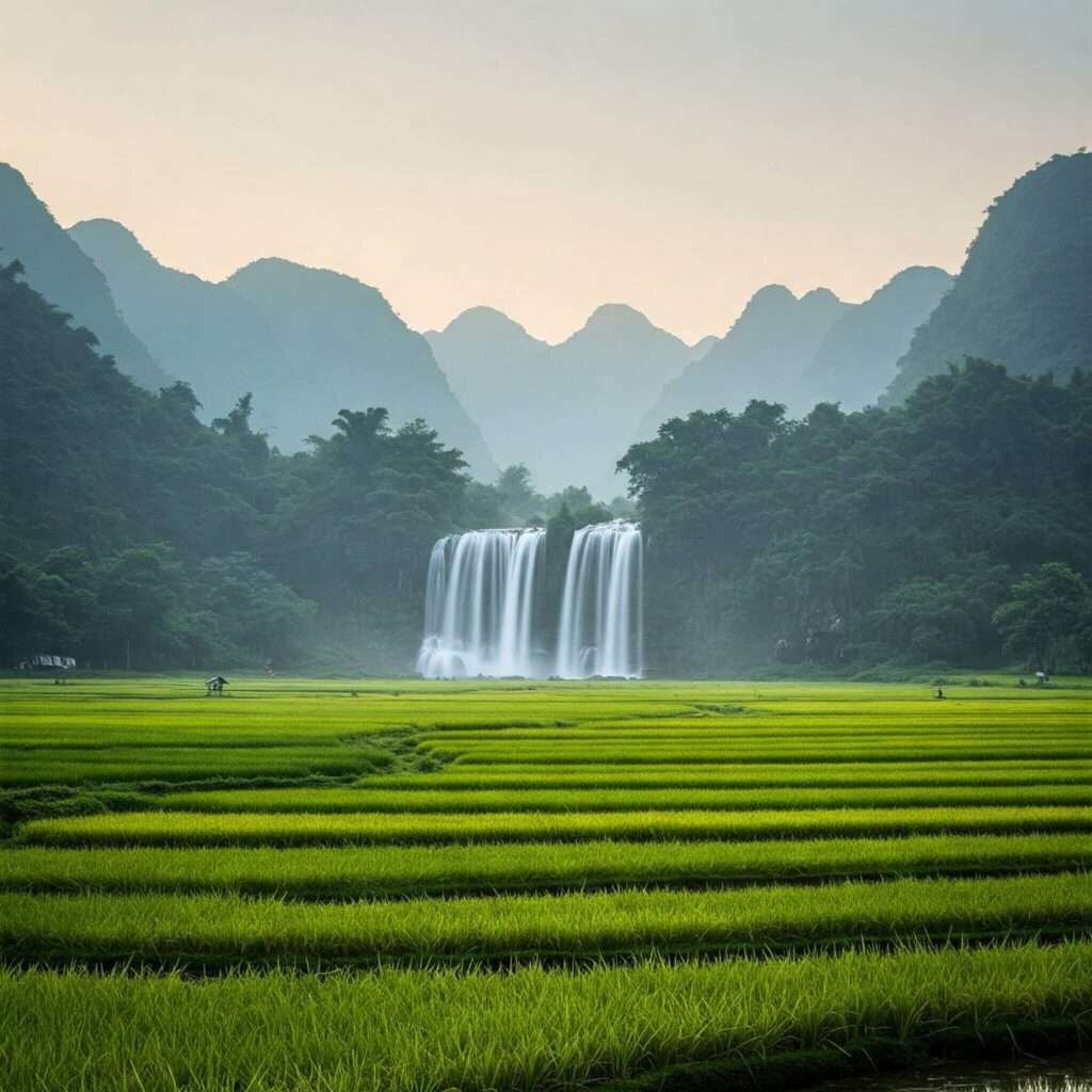 Ban Gioc Waterfall Tranquil Vista