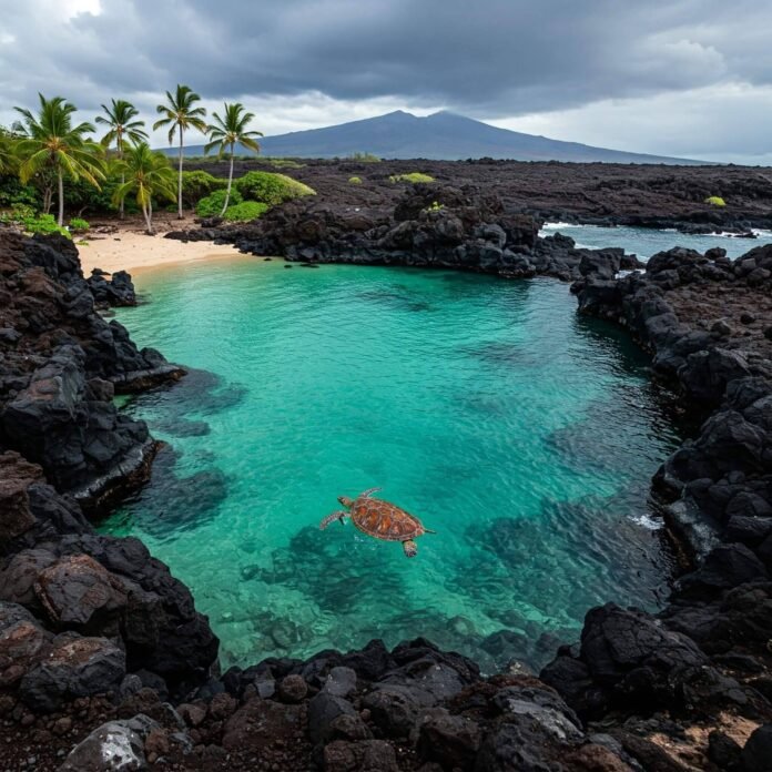 Hawaii Lava Rock Lagoon