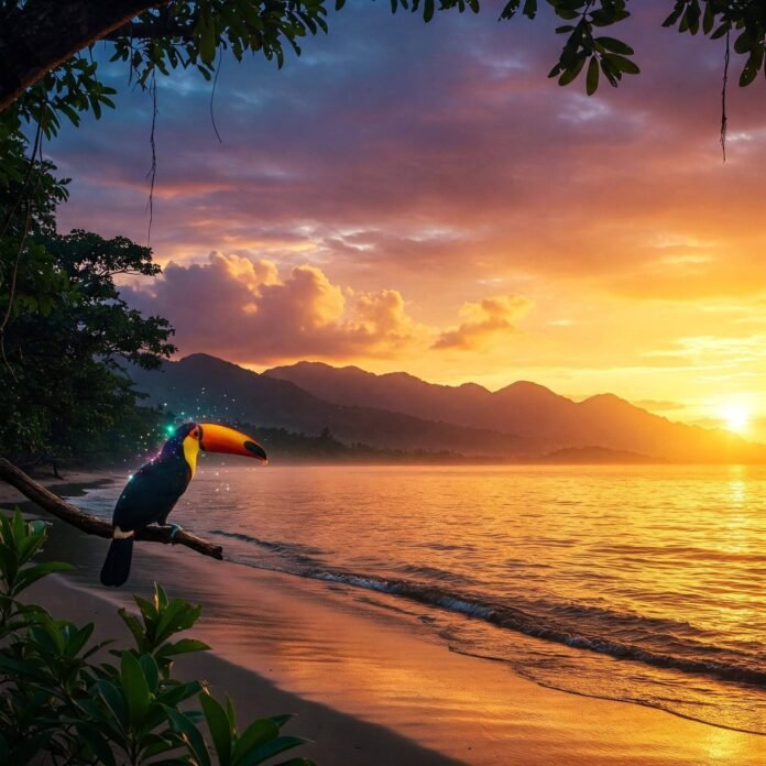 Central America Sunset Central America Sunset