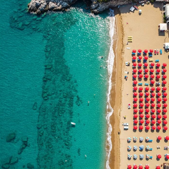 Mediterranean Beach Aerial