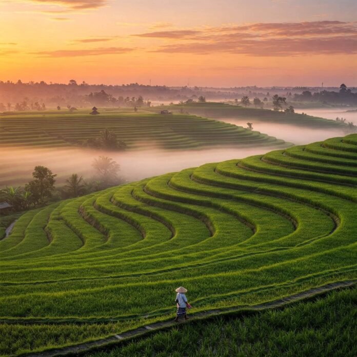 Sunrise at Tegalalang, Bali Sunrise at Tegalalang, Bali