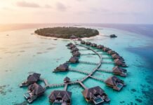Top 7 Resorts That Make Travel to Maldives Totally Worth It Aerial Soneva Fushi Bungalows, Maldives