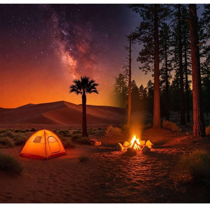 Desert vs. Forest Camp: Starry Night Adventure Desert vs. Forest Camp: Starry Night Adventure