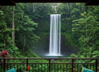 Hotels Near Waterfalls: Unforgettable Stays with Scenic Views Hotel Balcony Waterfall View
