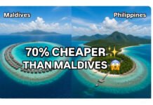 Maldives alternative Philippines island 70 percent cheaper beach comparison 2026